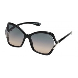 Tom Ford ASTRID-02 FT 0579 shiny black/grey shaded Sunglasses 01B I 
